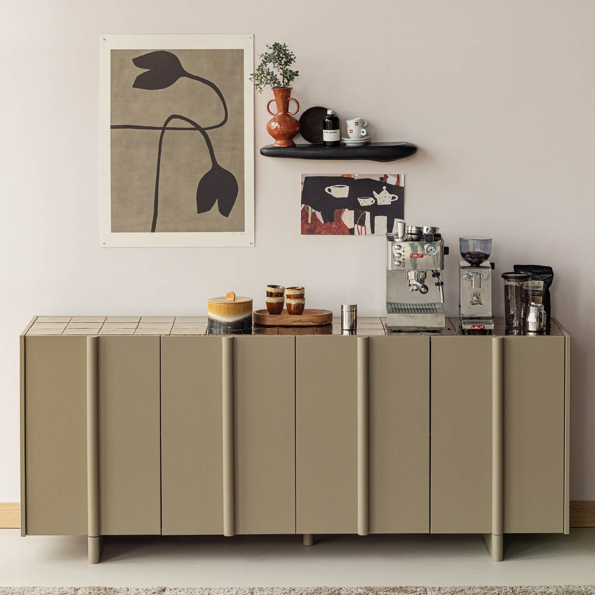 DIY: zo maak je van het Basu dressoir een koffiecorner