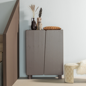 Root 2-doors cabinet pine truffle brown, room setting
