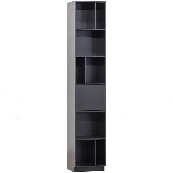 Finca shelves ouvertes bois 40 cm profond noir, côté droit