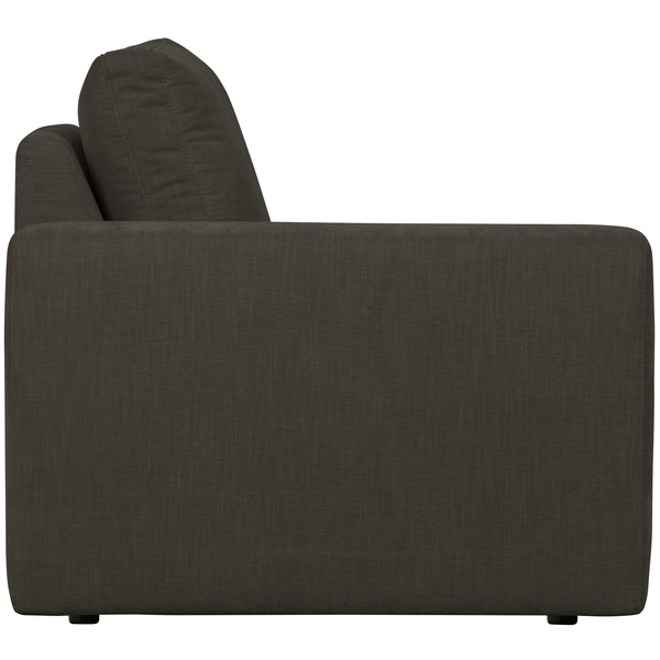 Family 1-seater element arm left anthracite, front view
