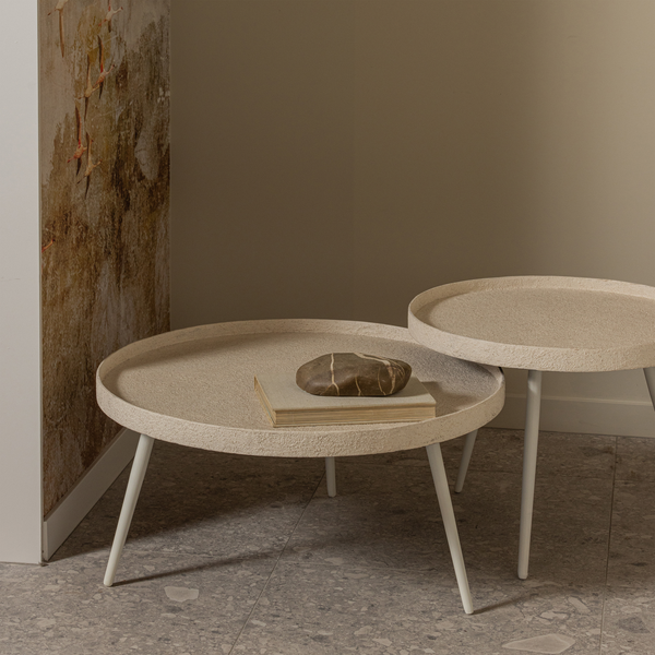 Bounds sidetable XL wood/metal natural 40xø76 cm, room setting