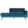 Rodeo daybed droite velvet bleu