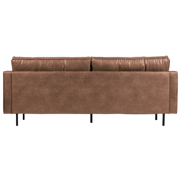 Rodeo classic canape 2,5-places eco cuir cognac, vue de dos