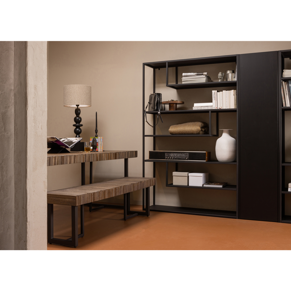 Teun armoire de rangement pin noir foncé, photo d'ambiance