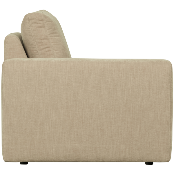 Family 1-place element bras gauche tissu sable, vue de face
