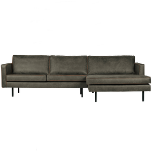 Rodeo chaise longue rechts ecoleer army, vooraanzicht
