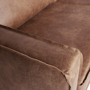 Rodeo daybed links ecoleer cognac, detail