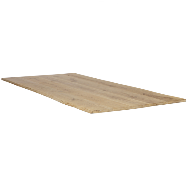 Tablo boomstam tafelblad eiken 180 x 90 cm, vooraanzicht