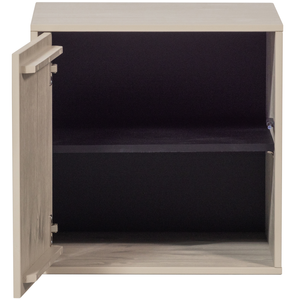 Daily Closet Single 50x50 cm grenen dakargrau, vooraanzicht