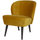 Sara fauteuil velvet oker