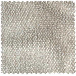 Serra fauteuil pivotant en tissu off white, détail de la matière