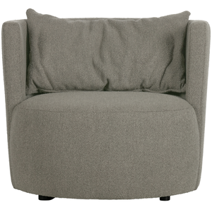 Explore armchair bouclé grey, front view