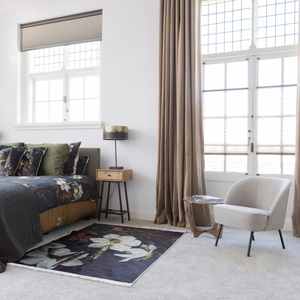 Vogue armchair woven fabric sand, room setting