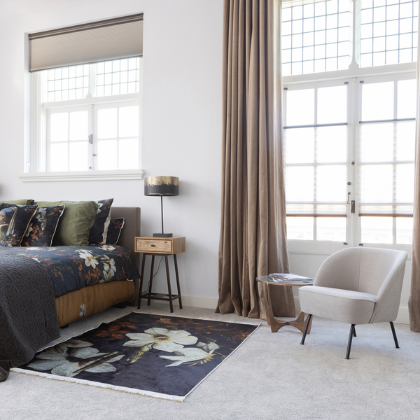 Vogue armchair woven fabric sand, room setting