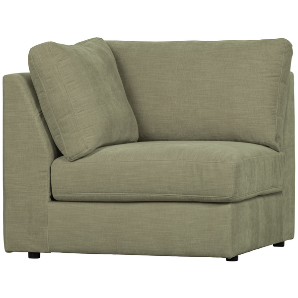 Family hoekelement groen, schuin vooraanzicht