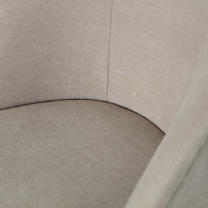 Vogue armchair woven fabric sand, detail