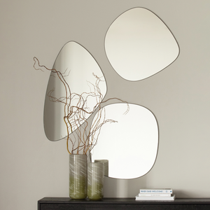 Philou mirror black 60x55 cm, room setting