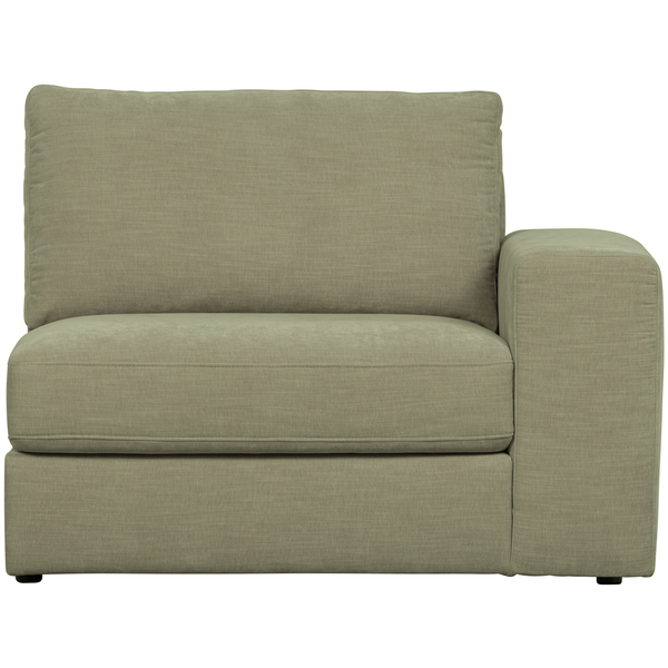 Family 1-place element bras droit tissu vert, vue de face