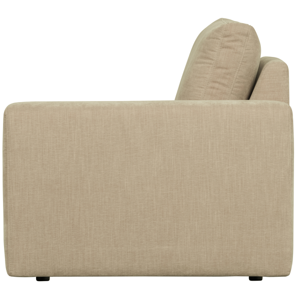 Family 1-seater element arm right sand, front view