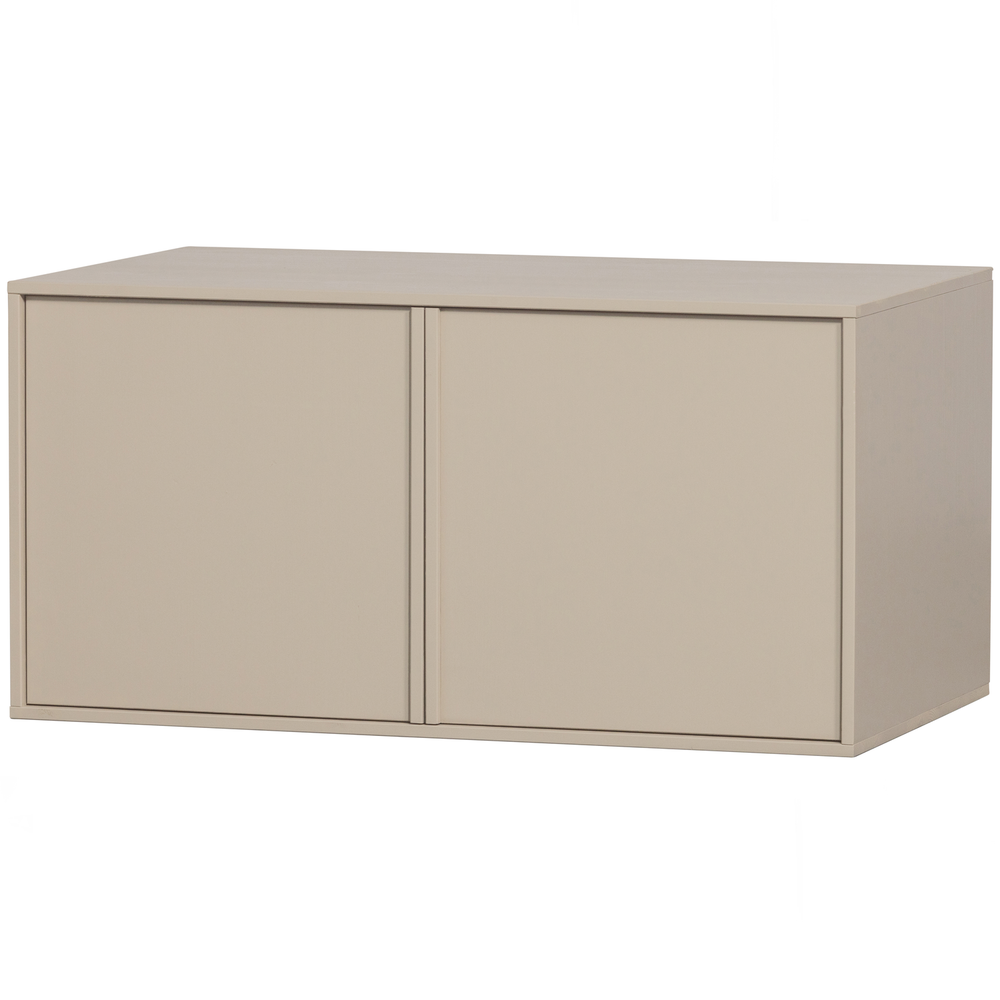 Daily Closet Double 50x100 cm grenen dakargrau, schuin vooraanzicht
