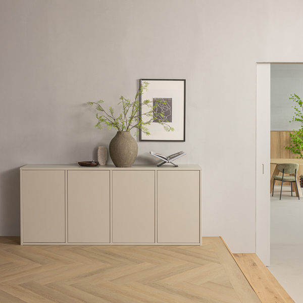 Merel sideboard pine dust, room setting
