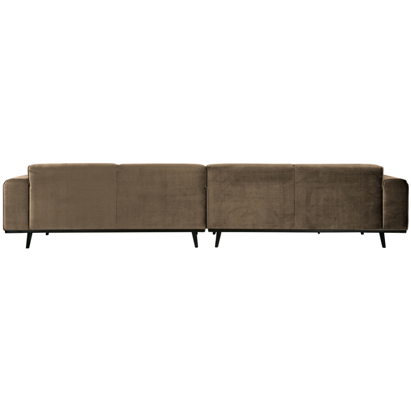 Statement XL 4-places 372 cm velvet taupe, vue de dos