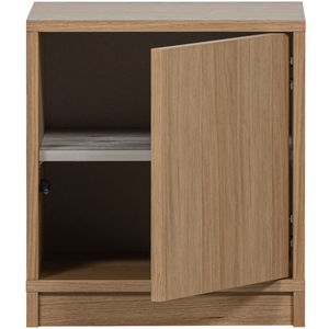 Modulair bas-de-casse 40 cm chêne naturel mat, vue de face
