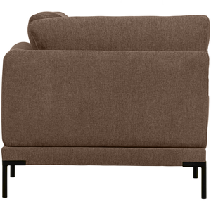 Couple corner element chocolate brown, back view