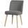 Force chaise bouclé acier gris