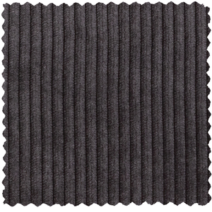 Thomas corner sofa in ribbed fabric, left-hand side, dark grey, material detail