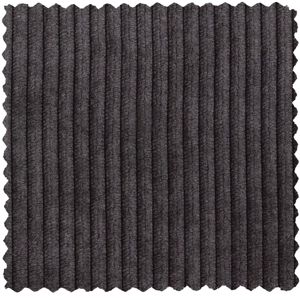 Thomas corner sofa in ribbed fabric, left-hand side, dark grey, material detail
