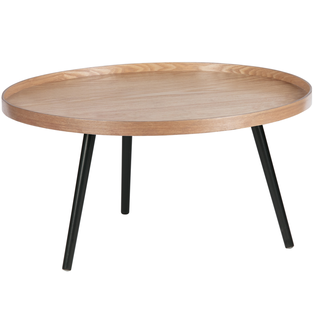Mesa sidetable XL wood natural, front view