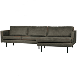 Rodeo chaise longue rechts ecoleer army, vooraanzicht