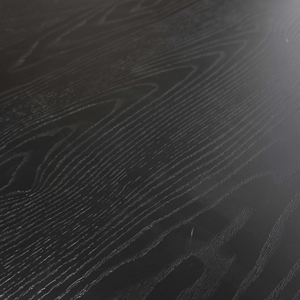 Bruno table à manger mdf noir ø120 cm, détail