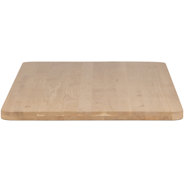 Tablo plateau de table en chêne naturel incurvé 200 x 90 cm, vue de face