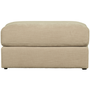 Family stool woven fabric sand, front view
