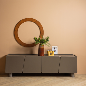 Root meuble tv 200 cm pin truffle brun, photo d'ambiance