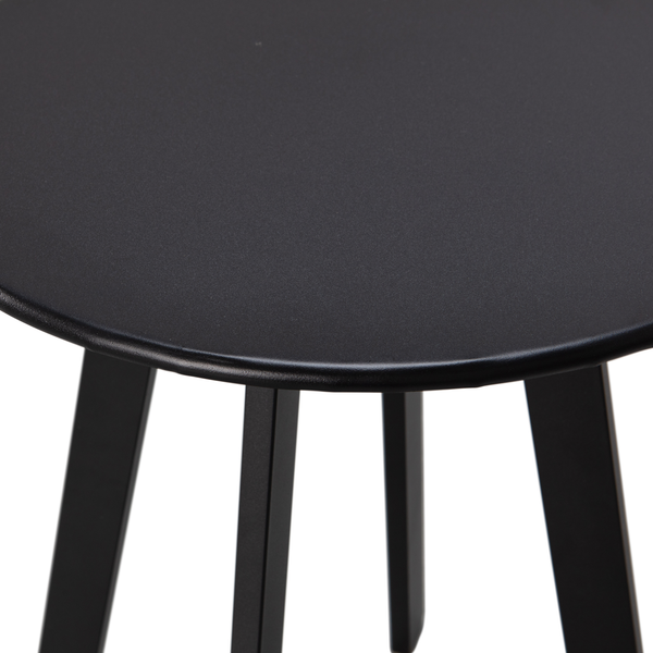 Fer tuin bijzettafel ø40 cm metaal zwart, detail