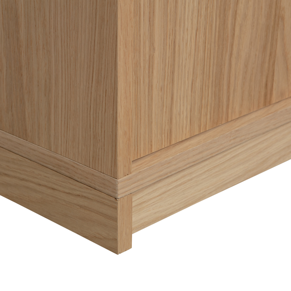 Modulair bas-de-casse 110 cm chêne naturel mat, détail