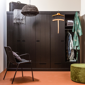 Connect armoire 3 portes + tiroirs noir, photo d'ambiance