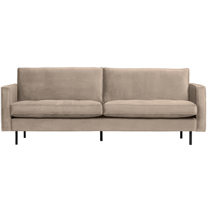 Rodeo classic 2,5-seater sofa velvet khaki, front view