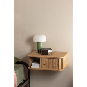 Jena hanging nightstand left/right wood natural, room setting