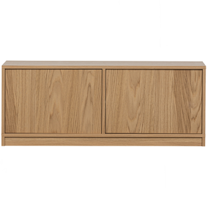 Modulair bas-de-casse 110 cm chêne naturel mat, vue de face