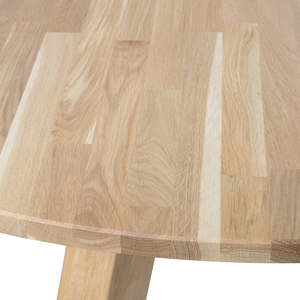 Rhonda XL table à manger ø150 cm chêne naturel, détail