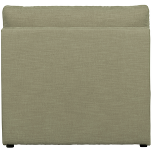 Family 1-seater element without arm green, back view