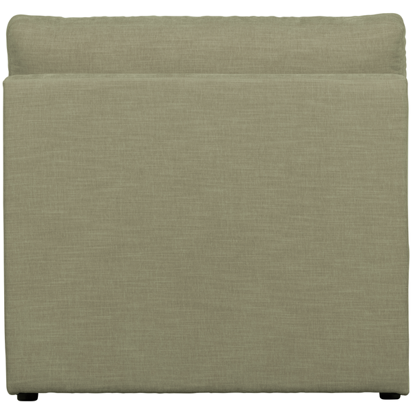 Family 1-seater element without arm green, back view