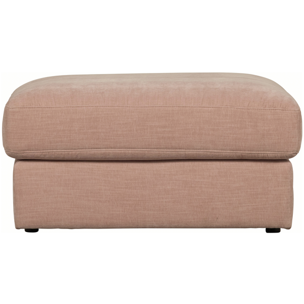 Family pouf tissu rose, vue de face