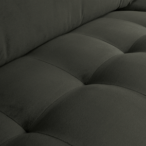 Rodeo classic 2,5-zits bank velvet antraciet, detail