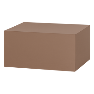 Savo coffee table mdf high gloss old pink, angled front view