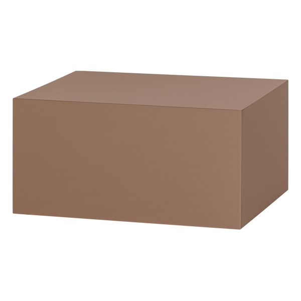 Savo coffee table mdf high gloss old pink, angled front view
